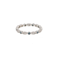 Fancy White & Blue Diamond Ring